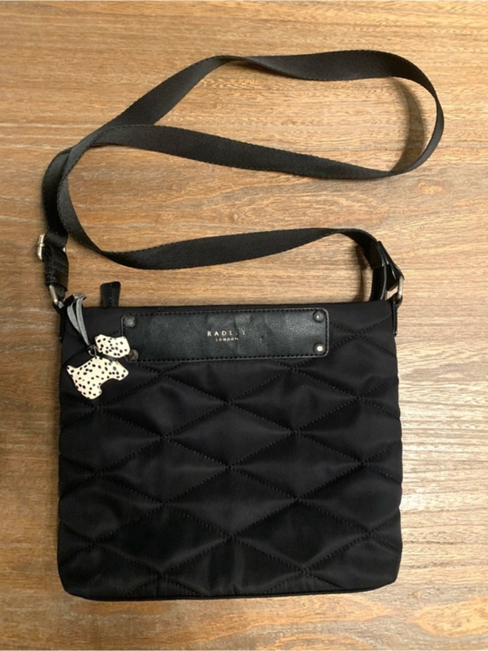 RADLEY LONDON Black Quilted Tote Crossbody Bag